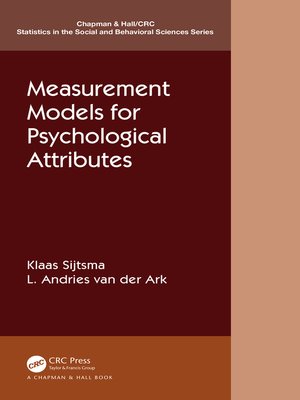 cover image of Measurement Models for Psychological Attributes